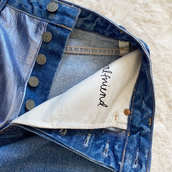 NWT GRLFRND Milla Metallic Leather Panel S… - Picture 6 of 14